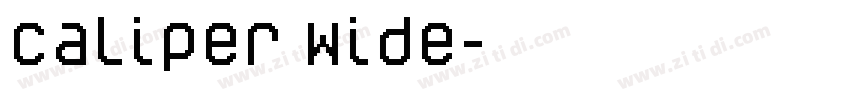 Caliper Wide字体转换